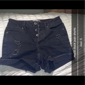 Mudd black jean shorts